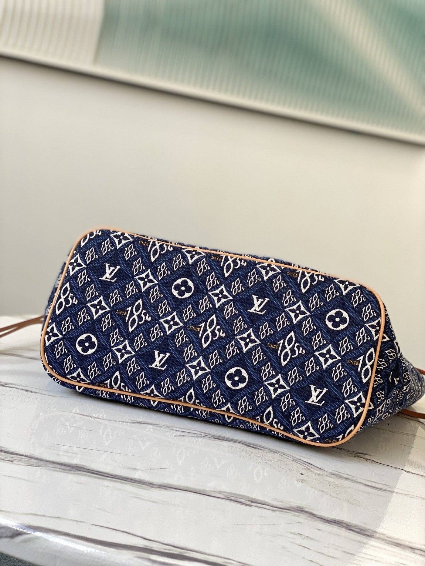 lv neverfull mm with dustbag 1854 monogram jacquard - image 4