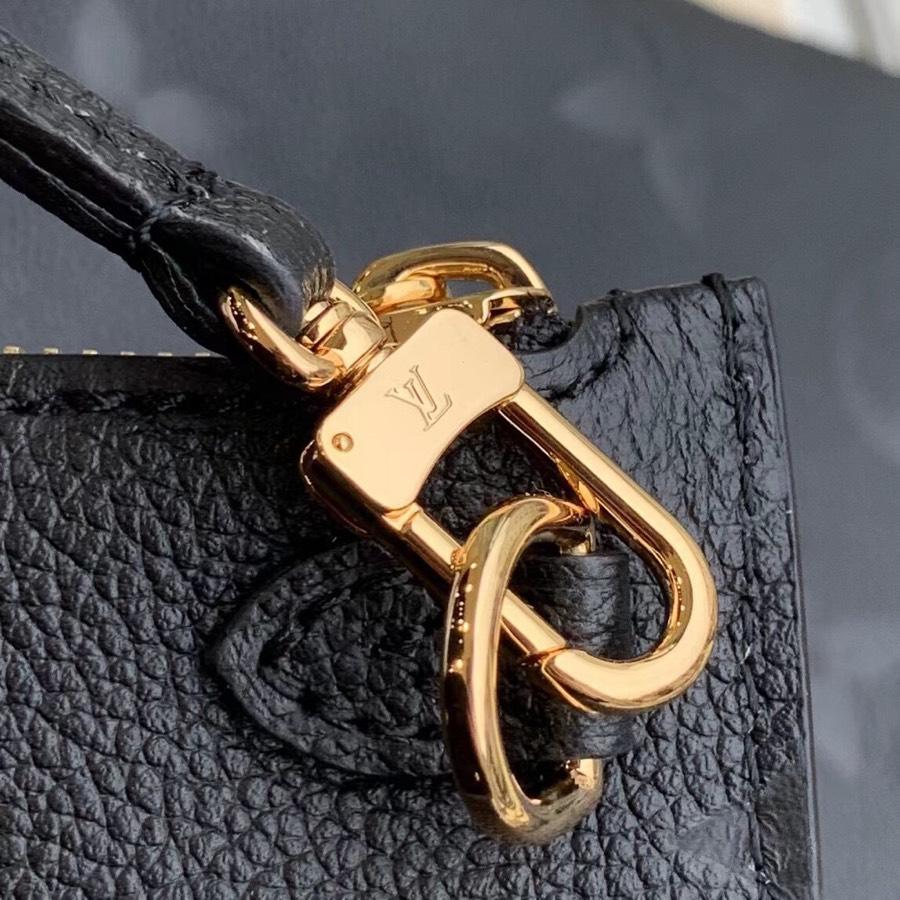 lv neverfull mm 32 black embossed cowhide leather - image 6