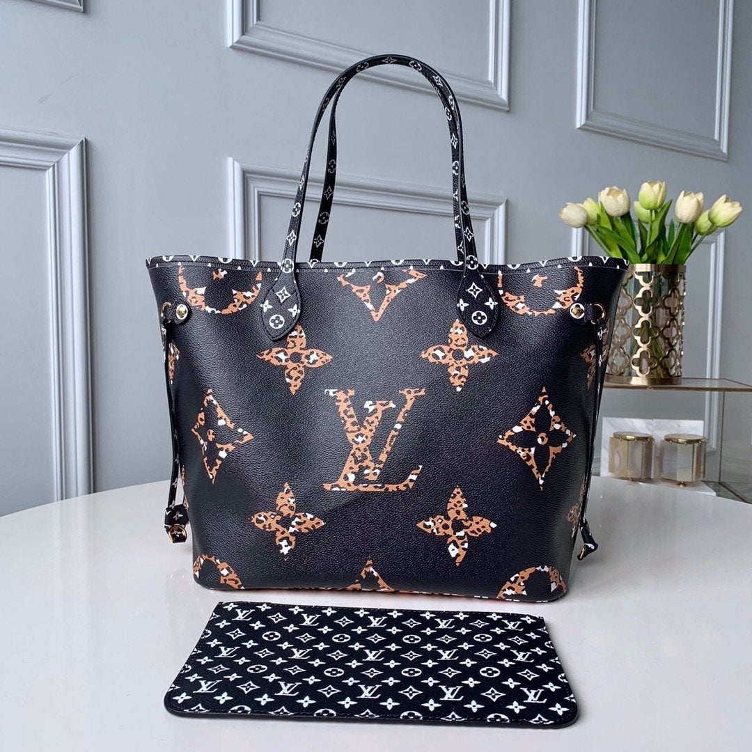 lv neverfull mm 32 noir monogram - main image