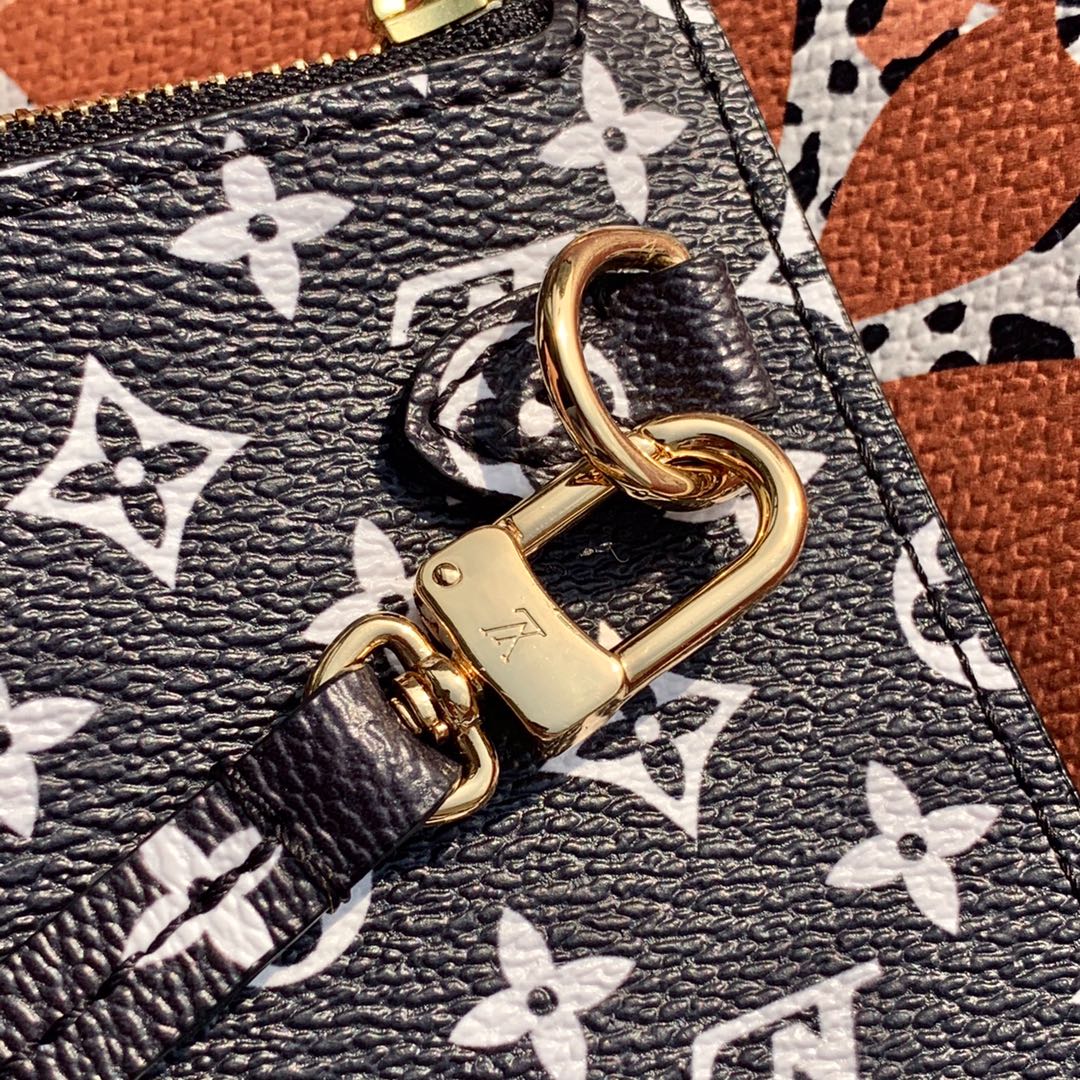 lv neverfull mm 32 noir monogram - image 5