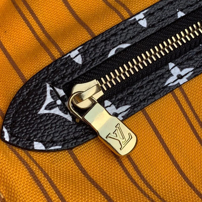 lv neverfull mm 32 noir monogram - image 7