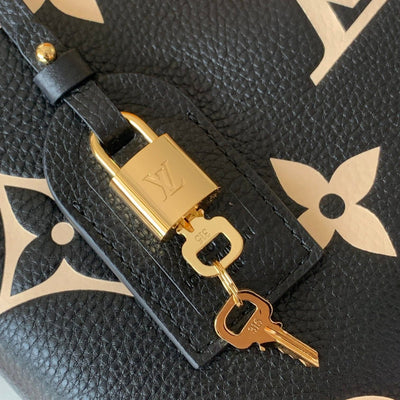 lv petit palais pm medium shoulder bag 29 in black mix beige - image 5