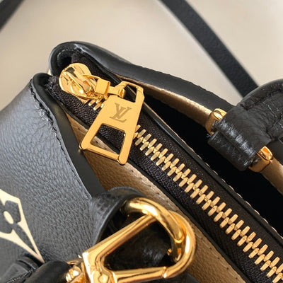 lv petit palais pm medium shoulder bag 29 in black mix beige - image 6