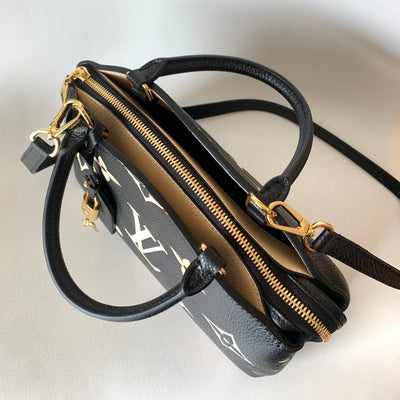 lv petit palais pm medium shoulder bag 29 in black mix beige - image 7