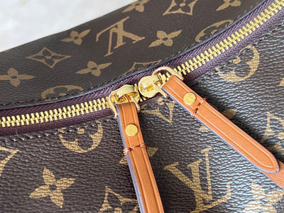 lv 25s loop hobo 38 in brown monogram coated canvas gold hardware - image 6