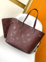 lv neverfull mm with dustbag 1854 monogram jacquard - image 4