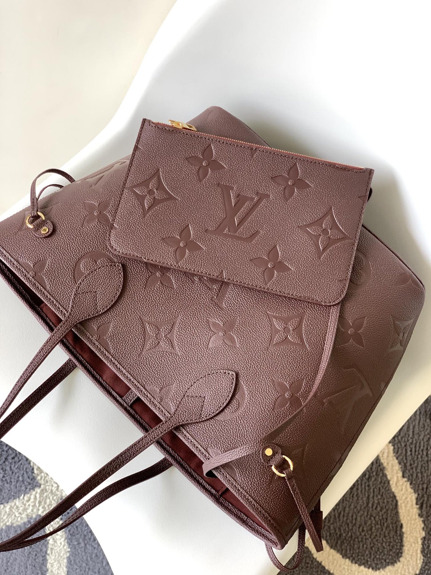 lv neverfull mm with dustbag 1854 monogram jacquard - image 7