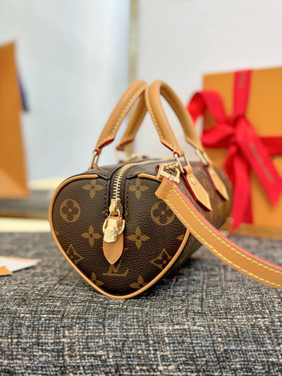 lv nano speedy monogram handbag - image 4