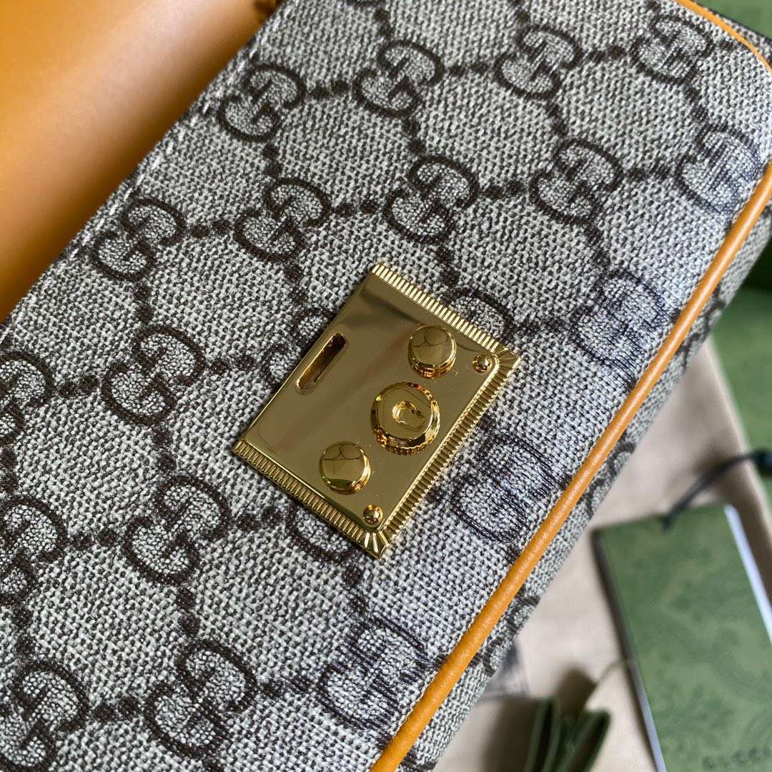 Guc*i clutch women’s crossbody bag with high quality monogram pattern 19x10cm - image 2
