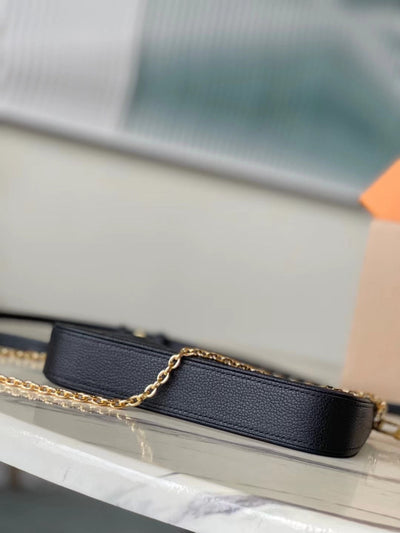 Lou*s Vuitt*n lv easy pouch on strap super handbags black 19×11.5x3cm - image 7