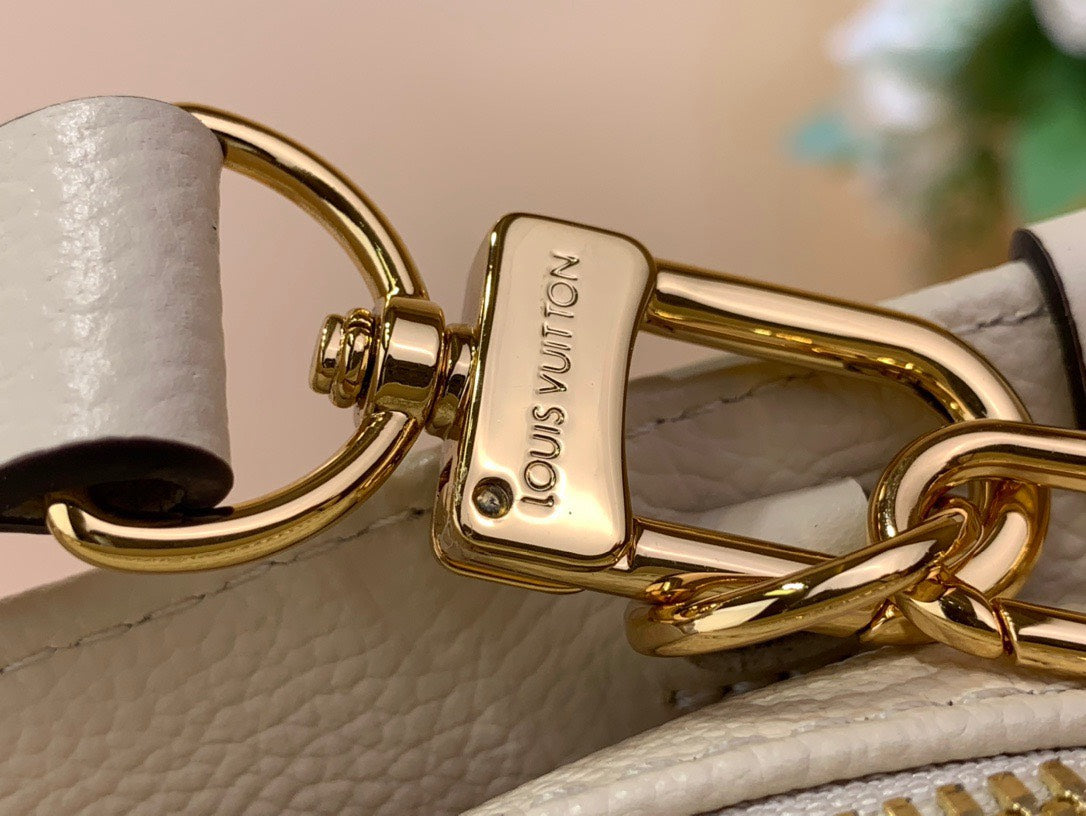 Lou*s Vuitt*n lv on the go mini replica 11 white milk handbags 25x13x10cm - image 4