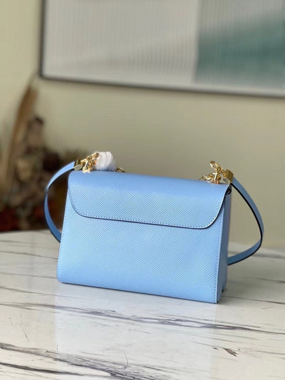 Lou*s Vuitt*n lv twist like auth woman’s blue handbags 24cm - image 5