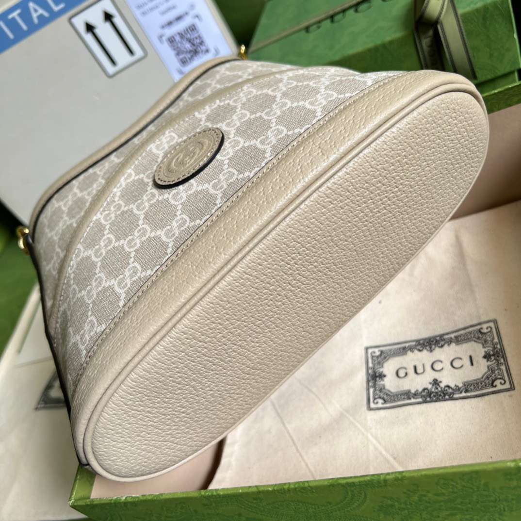 Guc*i handle bag with Guc*i like auth logo pattern 25x21cm - image 7