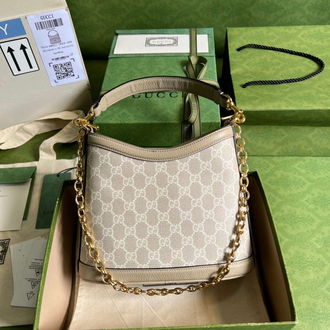 Guc*i handle bag with Guc*i like auth logo pattern 25x21cm - image 8