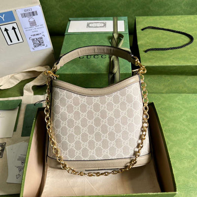 Guc*i handle bag with Guc*i like auth logo pattern 25x21cm - image 8