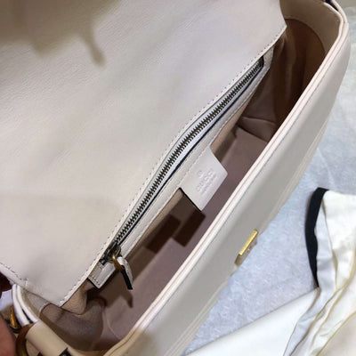 Guc*i marmont top handle rep 11 handbag high quality white 27cm - image 7