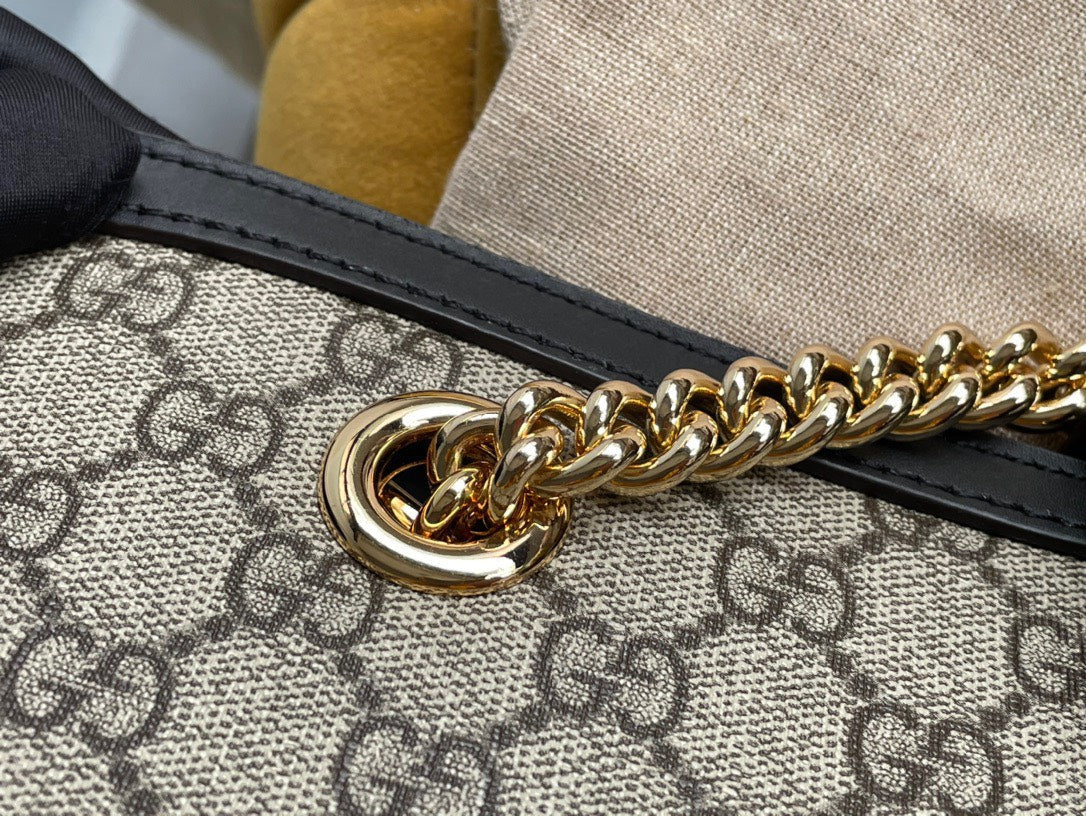 Guc*i padlock handbag with super Guc*i logo pattern 35x23x14cm - image 3