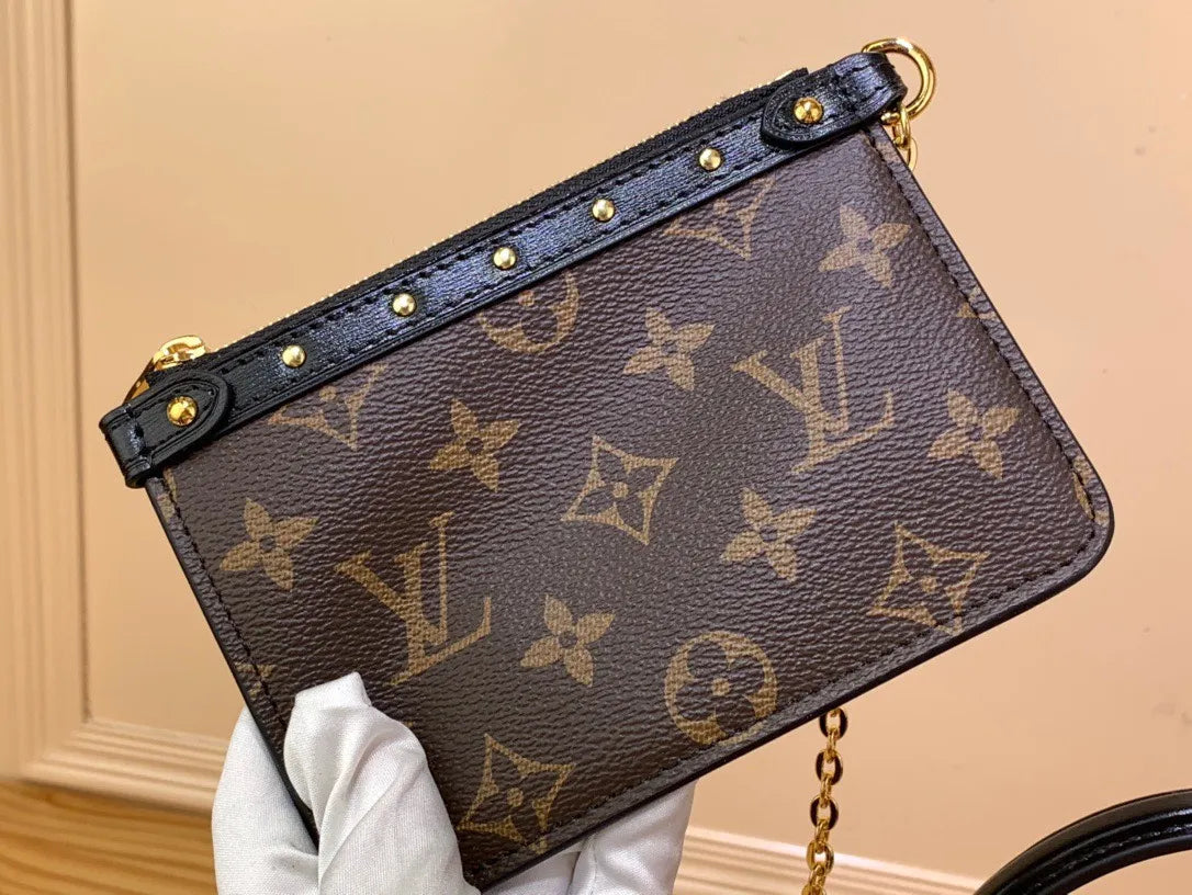Lou*s Vuitt*n lv petite malle lv monogram pattern like auth handbags 24x16x13cm - image 8