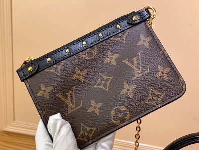 Lou*s Vuitt*n lv petite malle lv monogram pattern like auth handbags 24x16x13cm - image 8