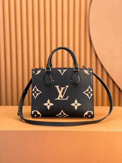 Lou*s Vuitt*n lv on the go pm tote bag like auth handbags woman’s 25cm - image 2