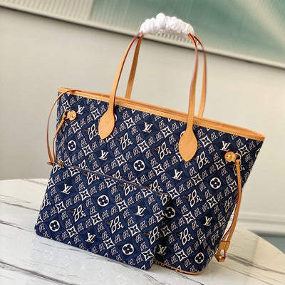 lv neverfull mm with dustbag 1854 monogram jacquard - main image