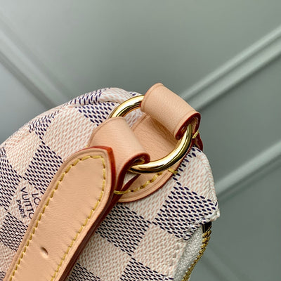 lv keepit bumbag 29 in white grey checkerboard pattern damier azur coated canvas - image 5