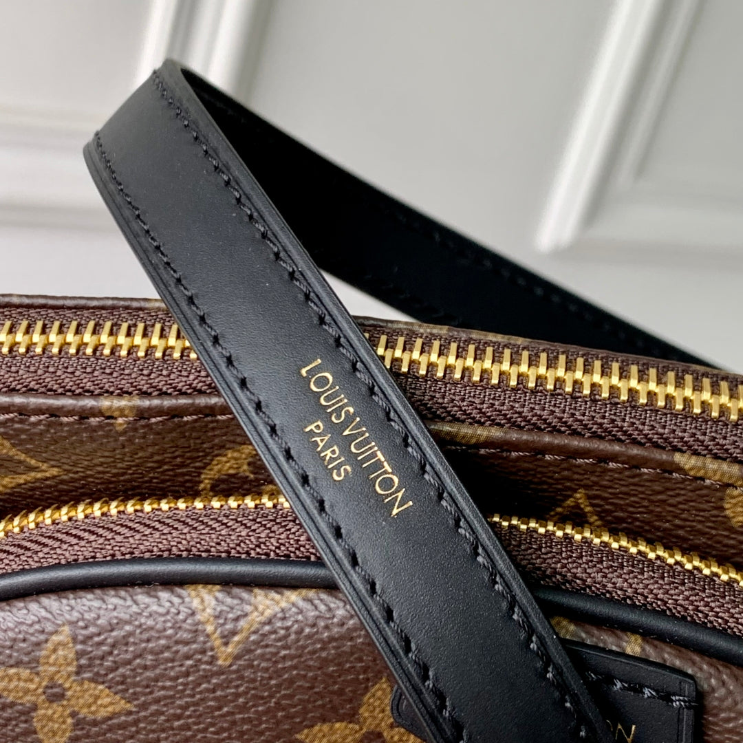 lv keepit bumbag 29 in brown damier azur coated monogram canvas - image 3