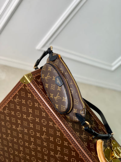 lv keepit bumbag 29 in brown damier azur coated monogram canvas - image 4