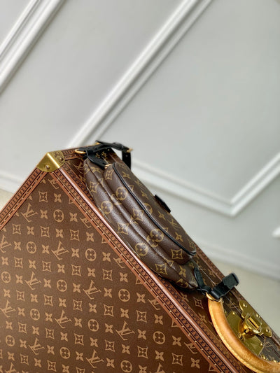 lv keepit bumbag 29 in brown damier azur coated monogram canvas - image 6