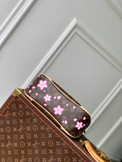 lv boulogne cherry blossom 29 in sakura brown monogram coated canvas - image 5