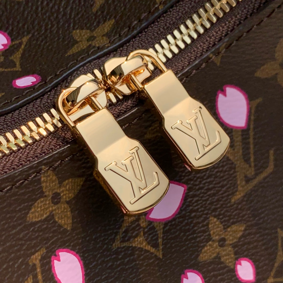 lv boulogne cherry blossom 29 in sakura brown monogram coated canvas - image 6