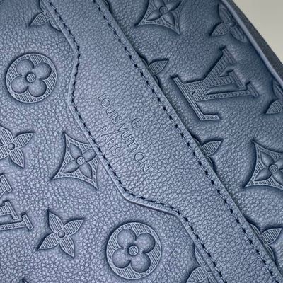 lv trio messenger 25 in blue monogram shadow calfskin - image 6