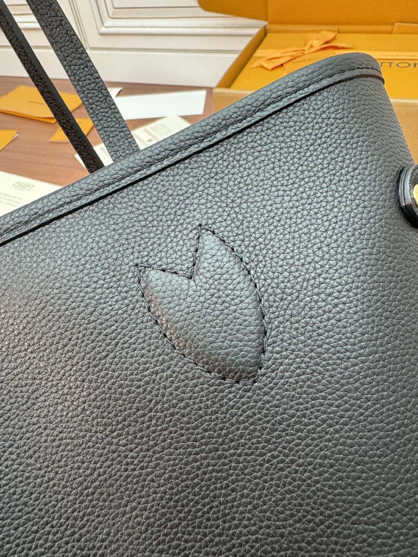 lv neverfull inside out mm in brown monogram coated canvas - image 4