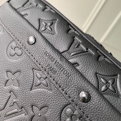 lv alpha nano bag 24 in black monogram shadow embossed cowhide - image 6
