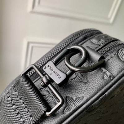 lv alpha nano bag 24 in black monogram shadow embossed cowhide - image 7