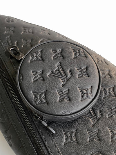lv duo crossbag bag 42 in black embossed calfskin - image 6