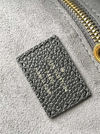 lv neverfull mm in black cream monogram empreinte leather - image 6