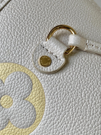 lv neverfull mm tote bag 32 in white mix orange calfskin - image 7