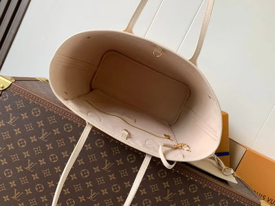 lv neverfull 32 light beige monogram empreinte leather - image 5