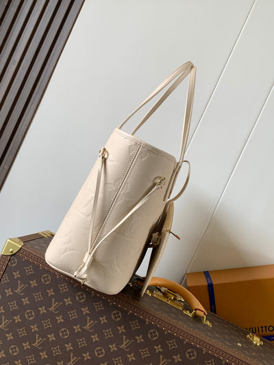 lv neverfull 32 light beige monogram empreinte leather - image 7
