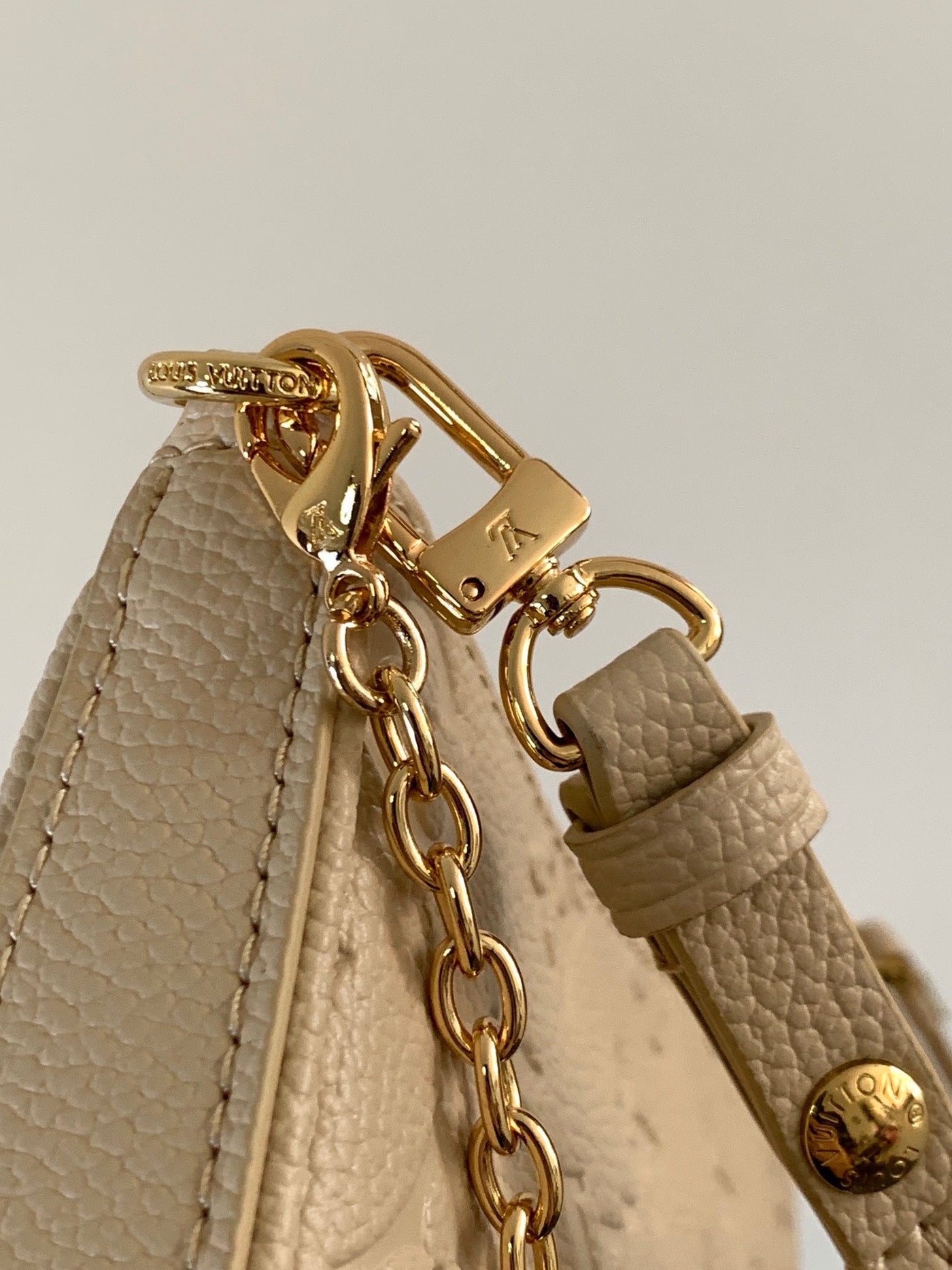 lv easy pouch on strap 19 in beige monogram empreinte leather - image 4