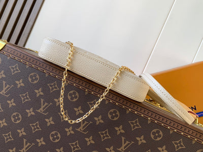 lv easy pouch on strap 19 in beige monogram empreinte leather - image 5