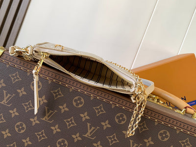 lv easy pouch on strap 19 in beige monogram empreinte leather - image 6