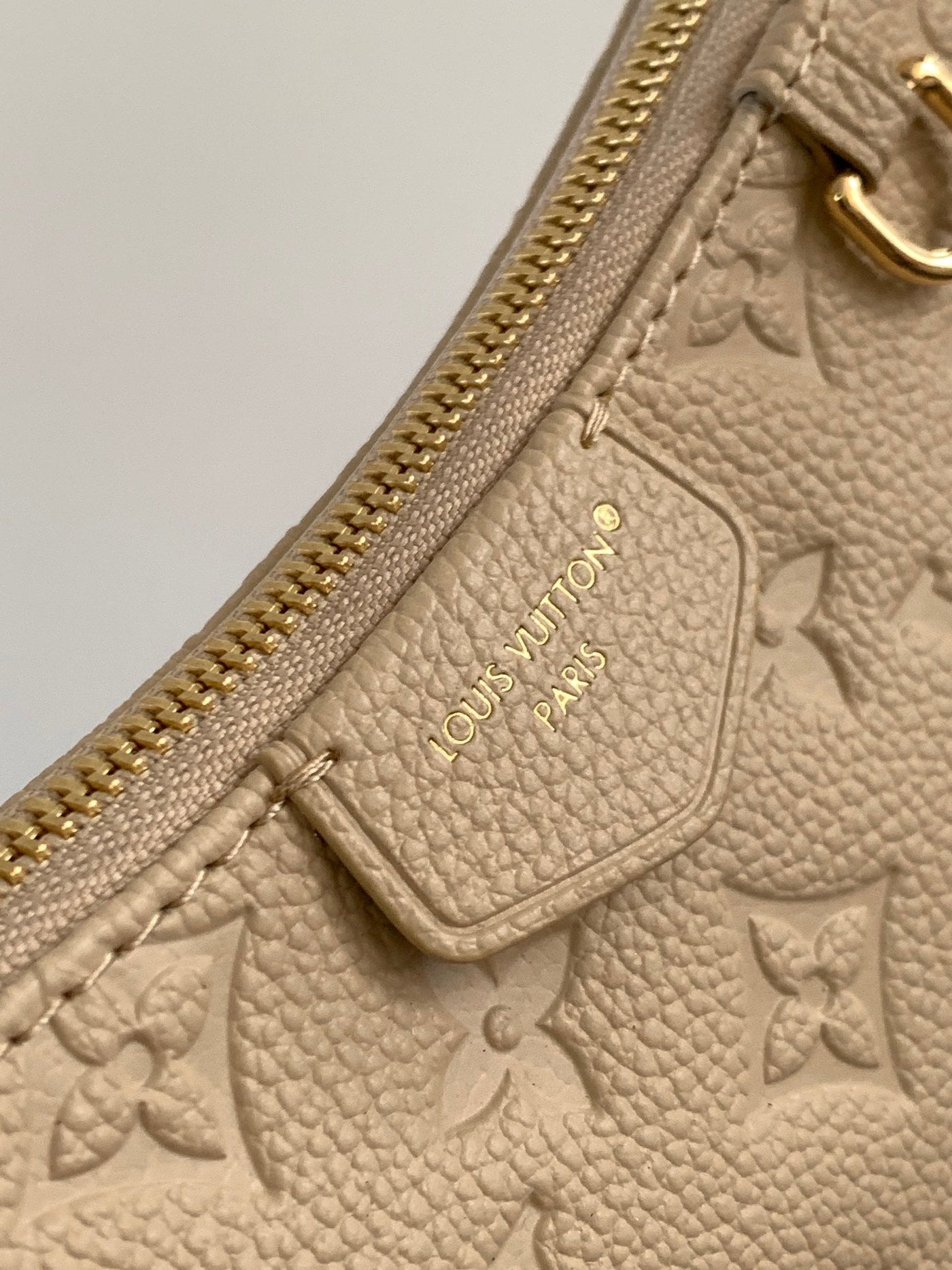 lv easy pouch on strap 19 in beige monogram empreinte leather - image 7