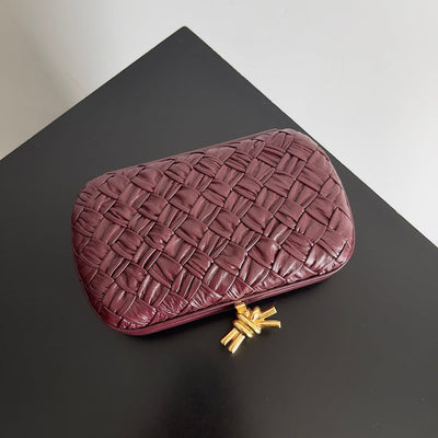 CLASSIC KNOT 20 IN PLUM PURPLE LAMBSKIN - Image 2