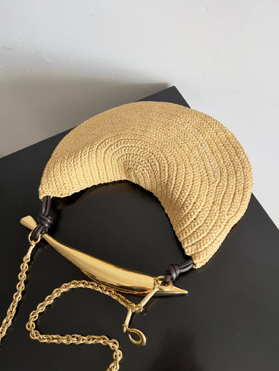 SARDINE CHAIN 33 IN NATURAL RAFFIA - Image 2