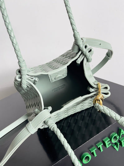 BV Small Parachute 21 Seafoam Lambskin Ghw - Image 5