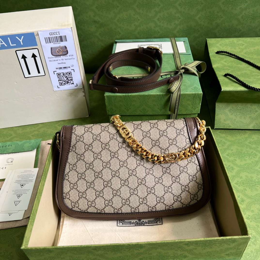 Guc*i blondie branded women’s handbag with ophidia pattern 28x16x4cm - image 4